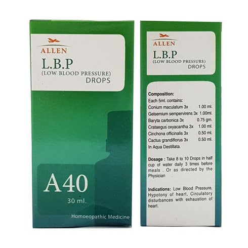 Allen A40 L.B.P. Low Blood Pressure Drop